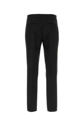 Versace Black Exterior: Wool Mohair Pantaloni Trousers