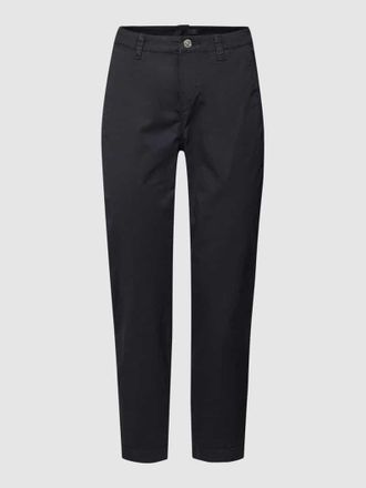 M.A.C Chino mit Paspeltaschen am Ges&auml;&szlig; in Dunkelblau, Gr&ouml;&szlig;e 40