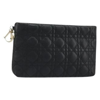 Dior Pre-owned Clutches, female, Black, Size: ONE SIZE Pre-owned Vintage Clutch Bag