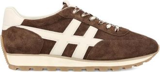 Hogan Brown Lace Up Sneakers