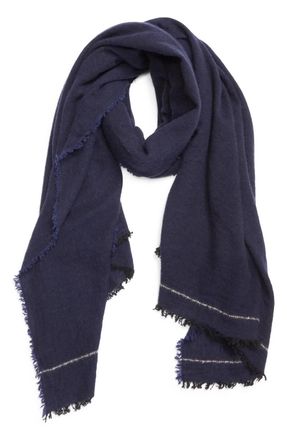 Johnstons of Elgin Womens Usan Scarf In Navy