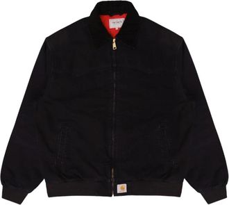Carhartt Work in Progress OG Santa Fe Jacket - Heren - Bomber jackets - Zwart - XL - Katoen - Jassen