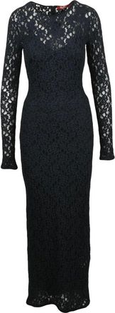 Max Mara Kleedjes, Dames, Blauw, L, Katoen, Sarta Boucl&eacute; Jurk