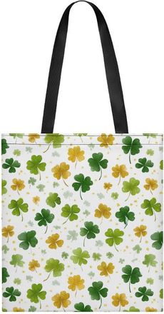 Generic Stpatricks Day Ireland Clovers Tote Bag for Women Men Shoulder Bags Purses Pouch Handbags