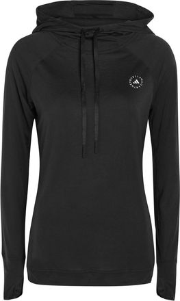 Stella McCartney Adidas X Stella Mccartney Studio Hooded Jersey Training top - Black - S (UK8-10 / S)