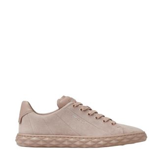 Jimmy Choo London Diamond Light / F Ballet Pink Suede And Nappa Low-Top Trainers, Brand Size 35.5 ( US Size 5.5 )