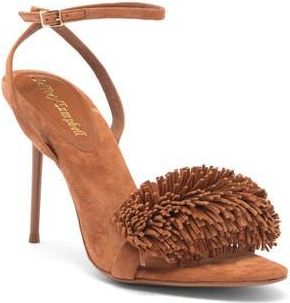 Jeffrey Campbell Popple Ankle Strap Sandal in Tan Suede at Nordstrom Rack, Size 6.5
