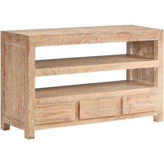 vidaXL Vidaxl - Mobile Porta tv in Legno di Acacia 90x30x55 cm Marrone Chiaro