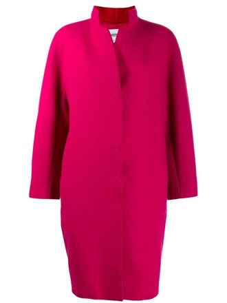 Moschino single breasted coat - Pink