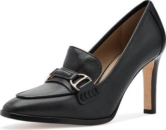 Lauren Ralph Lauren Tasha Leather Pumps Womens Shoes Black : 8.5 B - Medium