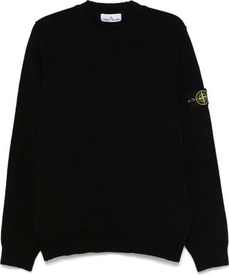 Stone Island Compass-badge sweater - men - Cotton - M - Black