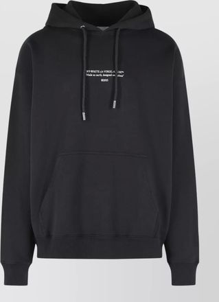 Off-white statement cotton hooded logo sweatshirt
