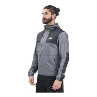 The North Face Light Jackets, male, Gray, Size: S Mountain Jacket Seasonal Windproof Grey Black