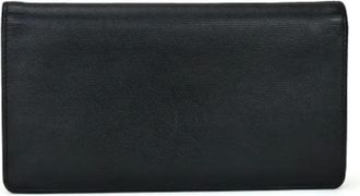 Chanel Pre-owned Clutches, female, Black, Size: ONE SIZE Pre-owned Vintage Leather Clutch
