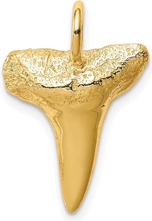 Diamond2Deal 10k Yellow Gold Shark Tooth Pendant