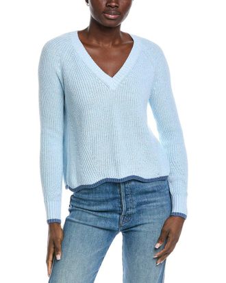 Autumn Cashmere Scallop Shaker Sweater