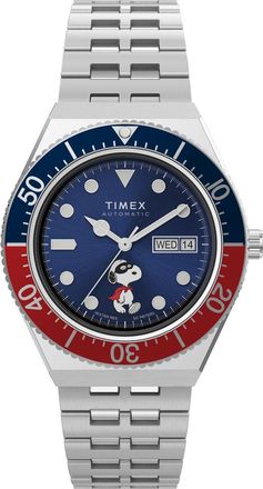 Timex Peanuts M79 Mens Silver Watch TW2W47500 Stainless Steel (archived) - One Size