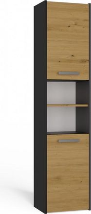 OEM Mueble De Ba&ntilde;o Moderno De 40 Cm, Roble Antracita, Dise&ntilde;o Artesanal, Estante De Ba&ntilde;o, Dise&ntilde;o Universal, Fabricaci&oacute;n Polaca