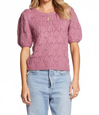 Saltwater Luxe Doc Textured Sweater In Iris