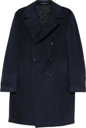 Tagliatore Arden Coat - Heren - Mantel - Blauw - S - Wol - Jassen