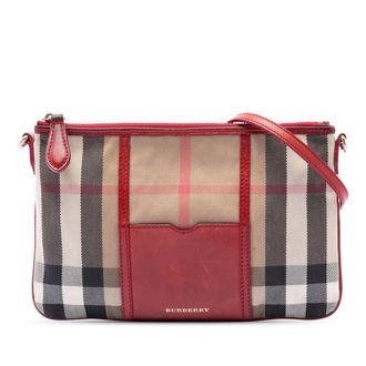 Burberry Pre-owned Burberry House Check Canvas Crossbody Ladies TBEXD2DRH3KHWJAK