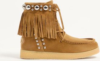Valentino Garavani Stivaletto Nellcote In Crosta 25mm Donna HAVANA BEIGE 38.5