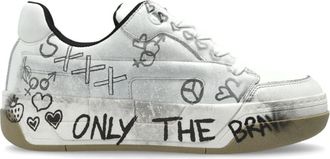 Diesel S-D-Ollie Low - Heren - Sneakers - Wit - 41 EU - Leer - Schoenen