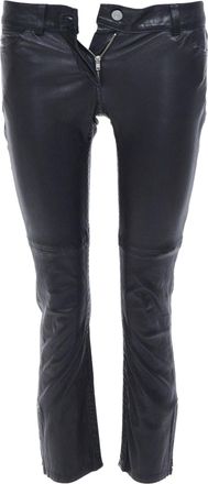 Isabel Marant Black Leather Skinny Pants
