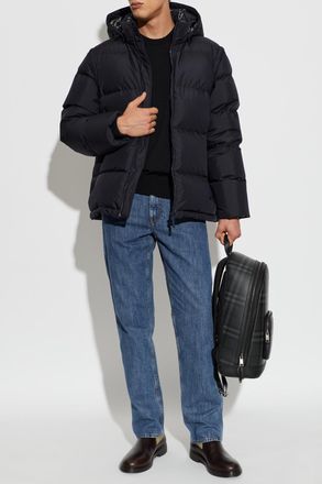 Burberry Quilted Jacket Bideford, Mens, Navy Blue