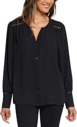 NYDJ Lace Peasant Top