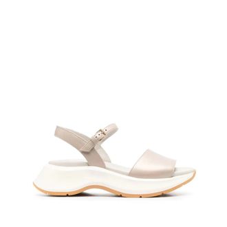 Hogan Schoenen, Dames, Wit, 40 EU, Leer, H598 Sandalen