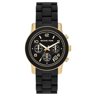 Michael Kors Womens Runway Black Dial Watch