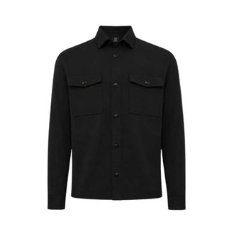 Genti Overshirt Midtown Relaxed Fit - Heren - Jassen - Zwart - Maat: XL