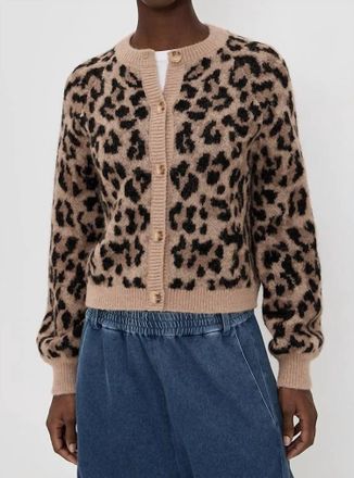 The Great. Windsor Classic Cardigan In Leopard