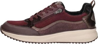 Waldl&auml;ufer H-Macie Veterschoenen Laag - Dames - Sneakers - Rood - 39 EU - Leer - Schoenen