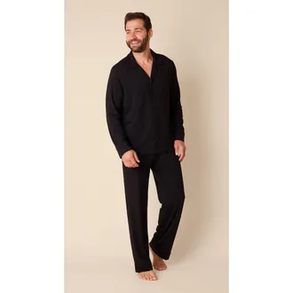 The Cats Pajamas Mens Pima Knit Pajama Set in Classic Midnight at Nordstrom, Size Medium
