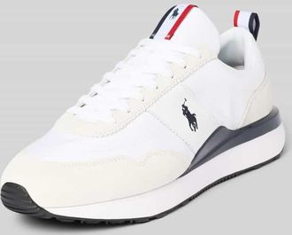 Polo Ralph Lauren Sneaker aus beschichtetem Leder-Mix in Weiss, Größe 40
