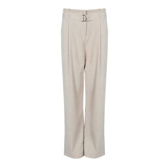 Liu Jo Dames, Broeken, Wit, Maat: XL Leer