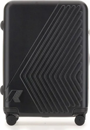 K-Way K-Way, Large Suitcases, male, Black, Size: ONE SIZE Eudoxieur Logo Suitcase