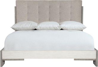 Bernhardt Foundations Upholstered Button Tufted Bed