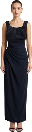 Vivienne Westwood Black Scoop Neck Maxi Dress