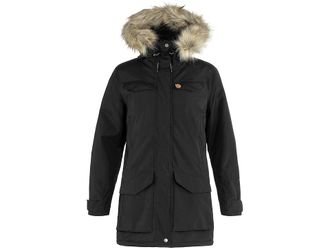 Fj&auml;llr&auml;ven Nuuk Parka Womens Clothing Black : XS, Faux Fur/Polyamide/Polyester