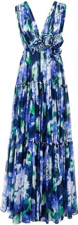 Costarellos Arella floral georgette maxi dress Woman 38