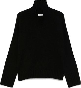 Soft Goat Truien & Vesten, Dames, Zwart, XS, Kasjmier, Trui met ronde hals
