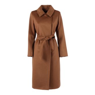 Max Mara Jassen, Dames, Bruin, XS, Wol, Bcollag Coat