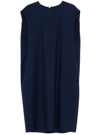Marni wool midi dress - women - Cupro/Silk/Virgin Wool - 42 - Blue