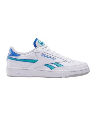 Reebok Club C Revenge White/KINETICBLUE/UNLSHEDGREEN Unisex Tennis Shoes
