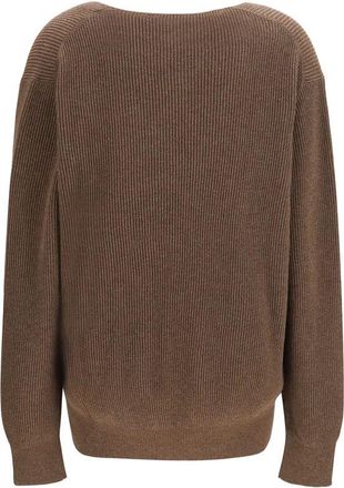 The Row Womens Brown Cotton Sweatshirt Clothing