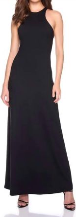 Susana Monaco Racer Back Tank Long Dress In Black