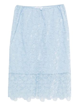 Cecilie Bahnsen Bria midi skirt - Blue